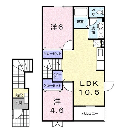 ミニョンパンセの物件間取画像